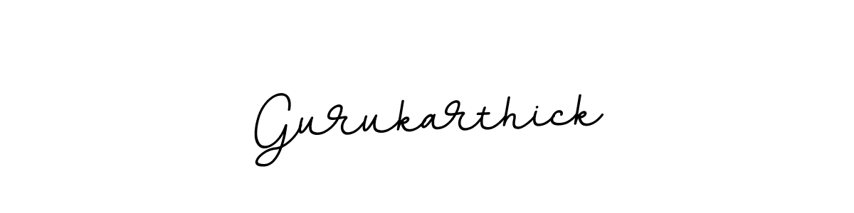 Gurukarthick stylish signature style. Best Handwritten Sign (BallpointsItalic-DORy9) for my name. Handwritten Signature Collection Ideas for my name Gurukarthick. Gurukarthick signature style 11 images and pictures png