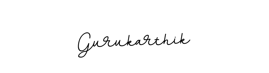 Create a beautiful signature design for name Gurukarthik. With this signature (BallpointsItalic-DORy9) fonts, you can make a handwritten signature for free. Gurukarthik signature style 11 images and pictures png