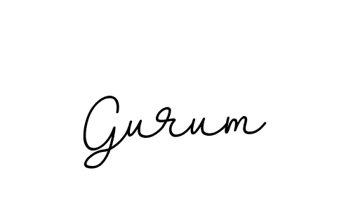 Use a signature maker to create a handwritten signature online. With this signature software, you can design (BallpointsItalic-DORy9) your own signature for name Gurum. Gurum signature style 11 images and pictures png