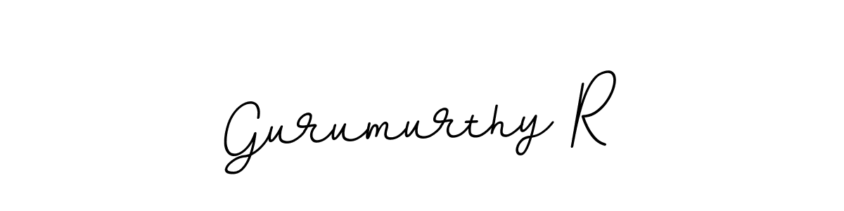Make a beautiful signature design for name Gurumurthy R. With this signature (BallpointsItalic-DORy9) style, you can create a handwritten signature for free. Gurumurthy R signature style 11 images and pictures png