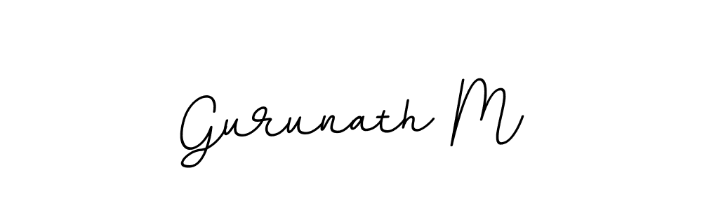 Use a signature maker to create a handwritten signature online. With this signature software, you can design (BallpointsItalic-DORy9) your own signature for name Gurunath M. Gurunath M signature style 11 images and pictures png