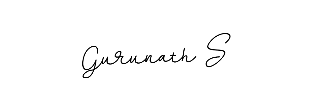 Create a beautiful signature design for name Gurunath S. With this signature (BallpointsItalic-DORy9) fonts, you can make a handwritten signature for free. Gurunath S signature style 11 images and pictures png