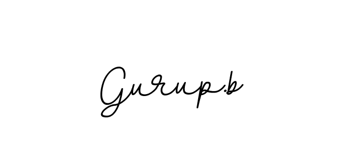 It looks lik you need a new signature style for name Gurup.b. Design unique handwritten (BallpointsItalic-DORy9) signature with our free signature maker in just a few clicks. Gurup.b signature style 11 images and pictures png