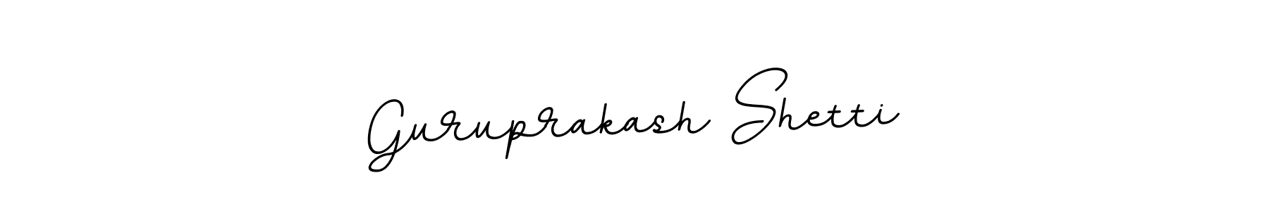 Make a beautiful signature design for name Guruprakash Shetti. With this signature (BallpointsItalic-DORy9) style, you can create a handwritten signature for free. Guruprakash Shetti signature style 11 images and pictures png