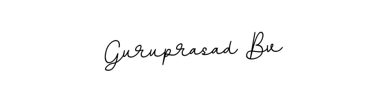 This is the best signature style for the Guruprasad Bv name. Also you like these signature font (BallpointsItalic-DORy9). Mix name signature. Guruprasad Bv signature style 11 images and pictures png
