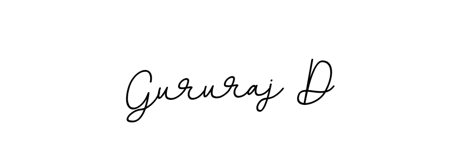 The best way (BallpointsItalic-DORy9) to make a short signature is to pick only two or three words in your name. The name Gururaj D include a total of six letters. For converting this name. Gururaj D signature style 11 images and pictures png