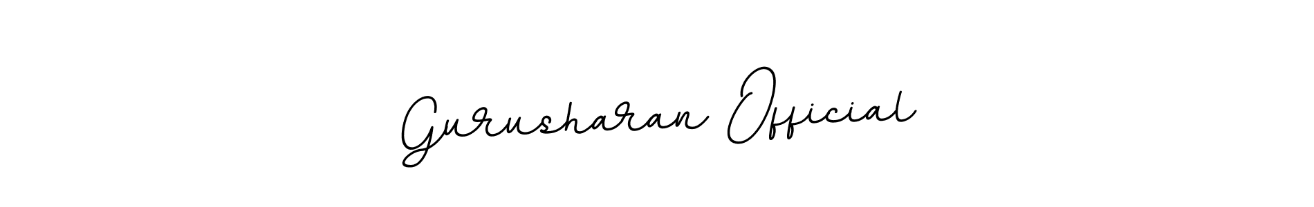Also we have Gurusharan Official name is the best signature style. Create professional handwritten signature collection using BallpointsItalic-DORy9 autograph style. Gurusharan Official signature style 11 images and pictures png