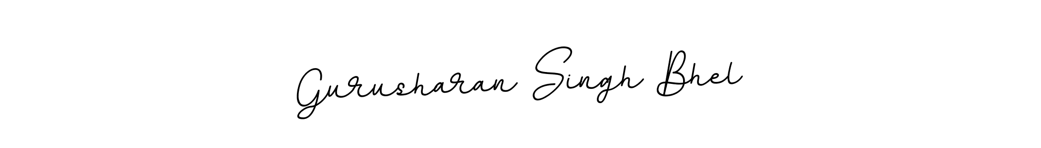 Create a beautiful signature design for name Gurusharan Singh Bhel. With this signature (BallpointsItalic-DORy9) fonts, you can make a handwritten signature for free. Gurusharan Singh Bhel signature style 11 images and pictures png