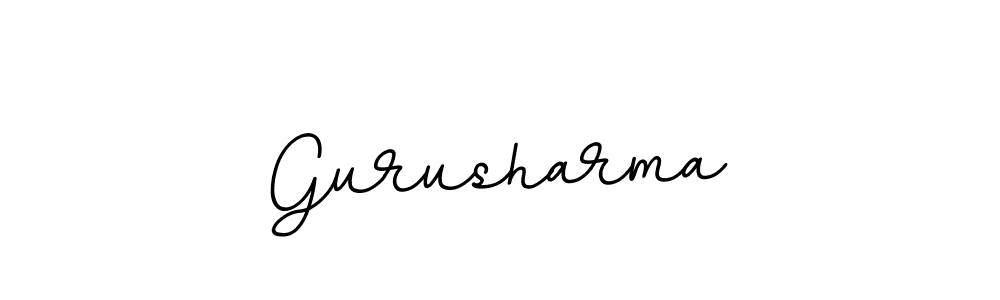 Make a beautiful signature design for name Gurusharma. With this signature (BallpointsItalic-DORy9) style, you can create a handwritten signature for free. Gurusharma signature style 11 images and pictures png