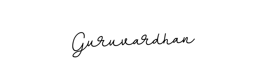 Use a signature maker to create a handwritten signature online. With this signature software, you can design (BallpointsItalic-DORy9) your own signature for name Guruvardhan. Guruvardhan signature style 11 images and pictures png