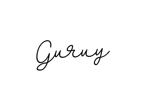 Design your own signature with our free online signature maker. With this signature software, you can create a handwritten (BallpointsItalic-DORy9) signature for name Guruy. Guruy signature style 11 images and pictures png