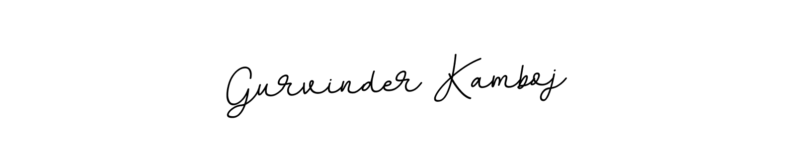 Design your own signature with our free online signature maker. With this signature software, you can create a handwritten (BallpointsItalic-DORy9) signature for name Gurvinder Kamboj. Gurvinder Kamboj signature style 11 images and pictures png