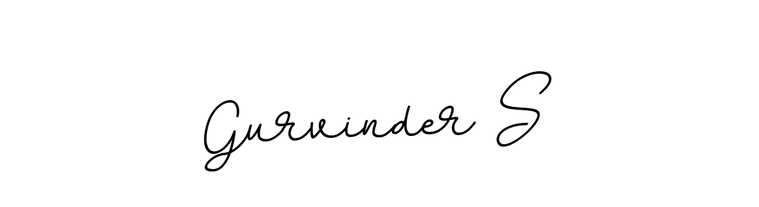 Gurvinder S stylish signature style. Best Handwritten Sign (BallpointsItalic-DORy9) for my name. Handwritten Signature Collection Ideas for my name Gurvinder S. Gurvinder S signature style 11 images and pictures png