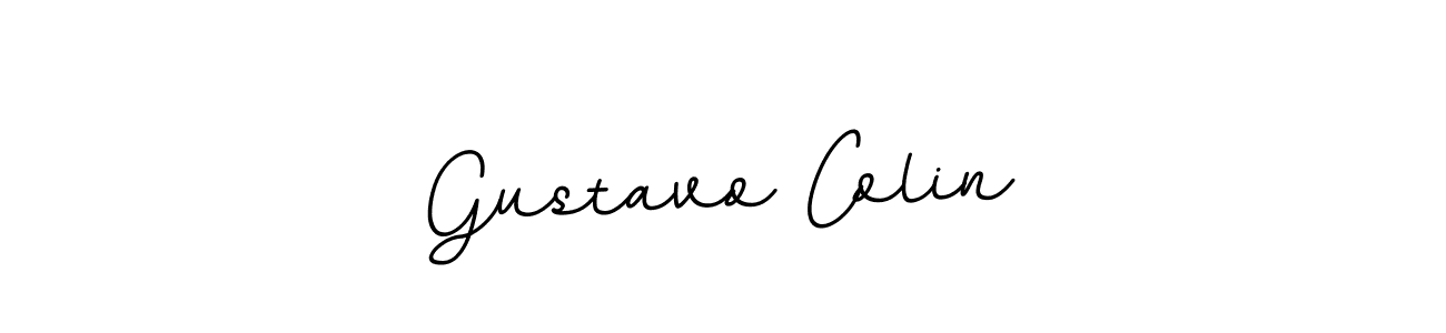 How to make Gustavo Colin name signature. Use BallpointsItalic-DORy9 style for creating short signs online. This is the latest handwritten sign. Gustavo Colin signature style 11 images and pictures png