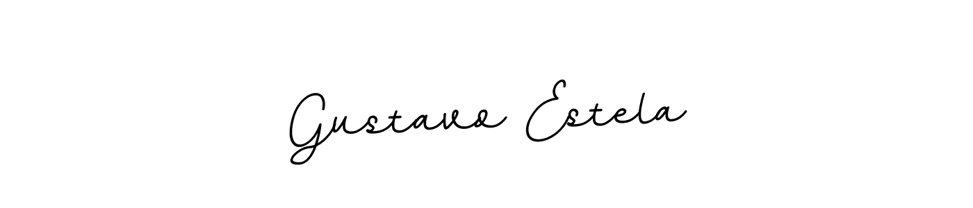 Make a beautiful signature design for name Gustavo Estela. With this signature (BallpointsItalic-DORy9) style, you can create a handwritten signature for free. Gustavo Estela signature style 11 images and pictures png