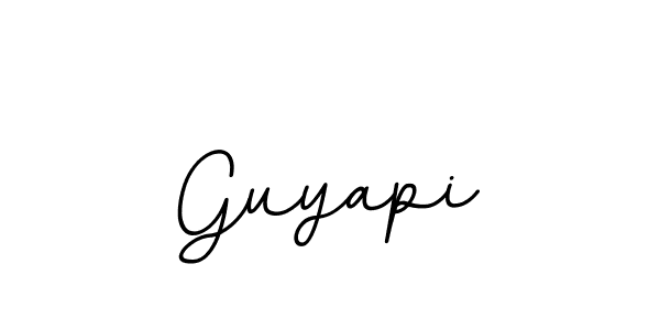 You should practise on your own different ways (BallpointsItalic-DORy9) to write your name (Guyapi) in signature. don't let someone else do it for you. Guyapi signature style 11 images and pictures png