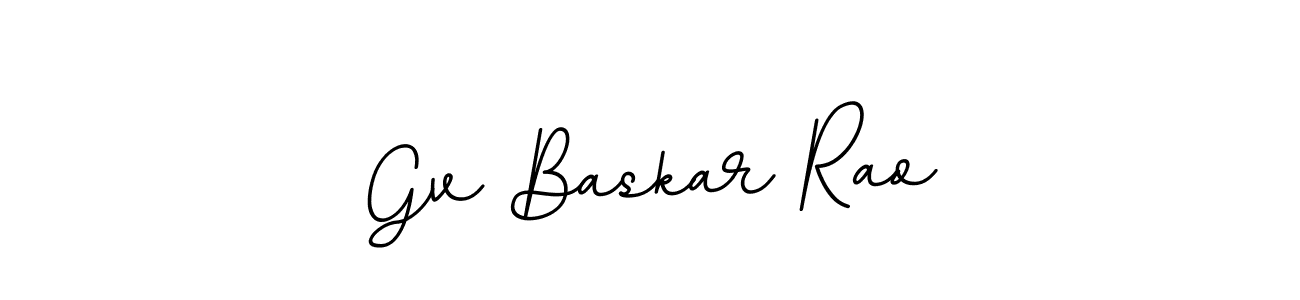 Use a signature maker to create a handwritten signature online. With this signature software, you can design (BallpointsItalic-DORy9) your own signature for name Gv Baskar Rao. Gv Baskar Rao signature style 11 images and pictures png