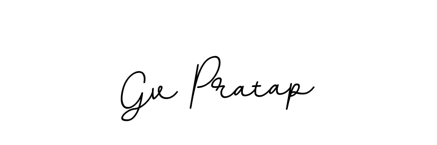 You should practise on your own different ways (BallpointsItalic-DORy9) to write your name (Gv Pratap) in signature. don't let someone else do it for you. Gv Pratap signature style 11 images and pictures png