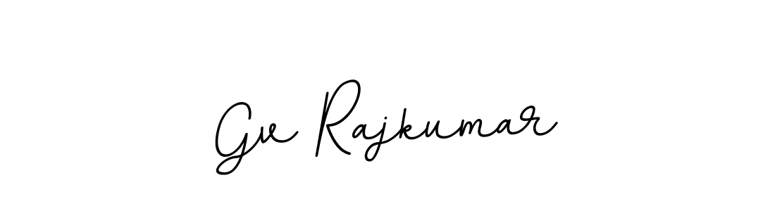 Create a beautiful signature design for name Gv Rajkumar. With this signature (BallpointsItalic-DORy9) fonts, you can make a handwritten signature for free. Gv Rajkumar signature style 11 images and pictures png