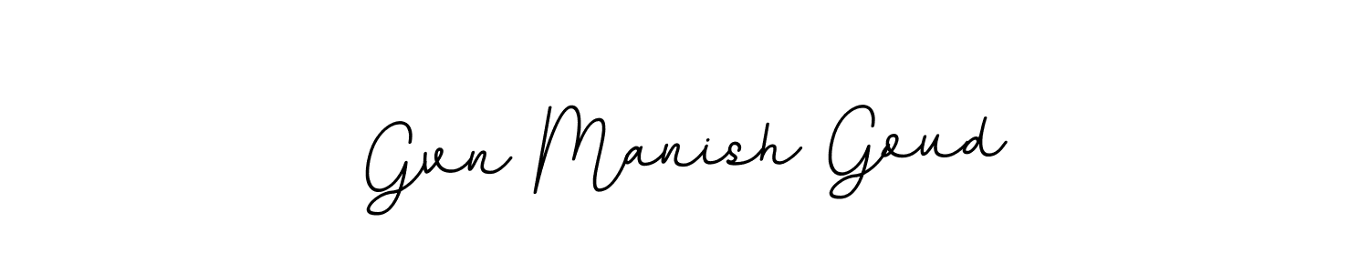 The best way (BallpointsItalic-DORy9) to make a short signature is to pick only two or three words in your name. The name Gvn Manish Goud include a total of six letters. For converting this name. Gvn Manish Goud signature style 11 images and pictures png