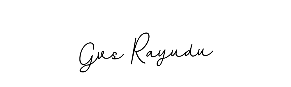 if you are searching for the best signature style for your name Gvs Rayudu. so please give up your signature search. here we have designed multiple signature styles  using BallpointsItalic-DORy9. Gvs Rayudu signature style 11 images and pictures png