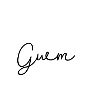 Use a signature maker to create a handwritten signature online. With this signature software, you can design (BallpointsItalic-DORy9) your own signature for name Gwm. Gwm signature style 11 images and pictures png