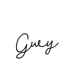 Design your own signature with our free online signature maker. With this signature software, you can create a handwritten (BallpointsItalic-DORy9) signature for name Gwy. Gwy signature style 11 images and pictures png