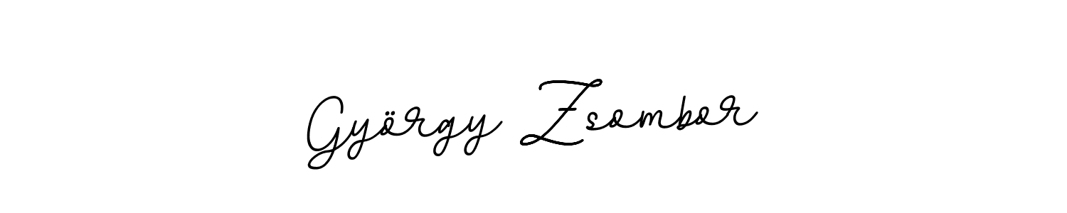 Make a beautiful signature design for name György Zsombor. With this signature (BallpointsItalic-DORy9) style, you can create a handwritten signature for free. György Zsombor signature style 11 images and pictures png