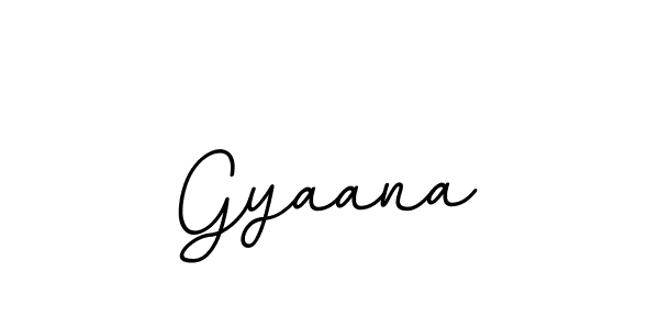 Use a signature maker to create a handwritten signature online. With this signature software, you can design (BallpointsItalic-DORy9) your own signature for name Gyaana. Gyaana signature style 11 images and pictures png