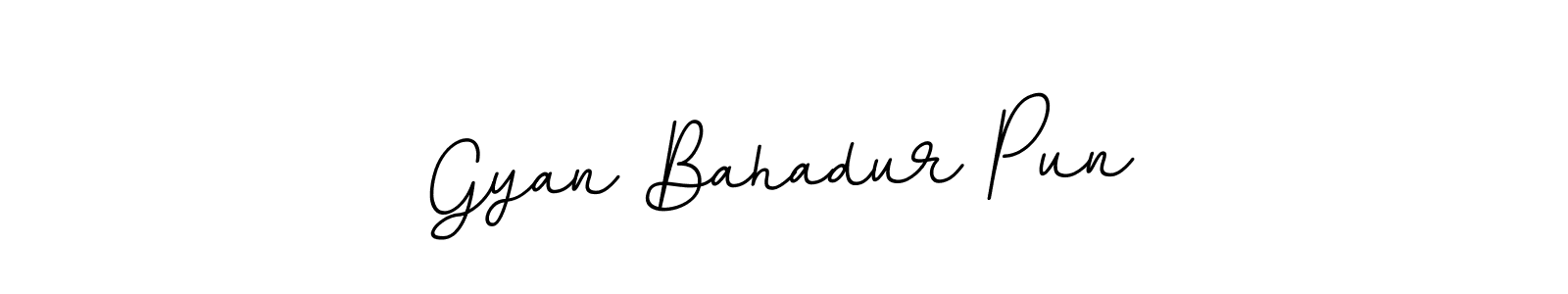 Make a beautiful signature design for name Gyan Bahadur Pun. With this signature (BallpointsItalic-DORy9) style, you can create a handwritten signature for free. Gyan Bahadur Pun signature style 11 images and pictures png