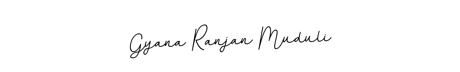 Gyana Ranjan Muduli stylish signature style. Best Handwritten Sign (BallpointsItalic-DORy9) for my name. Handwritten Signature Collection Ideas for my name Gyana Ranjan Muduli. Gyana Ranjan Muduli signature style 11 images and pictures png