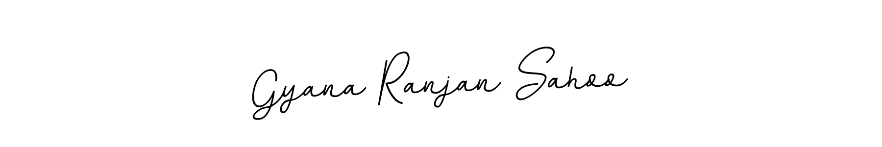 How to make Gyana Ranjan Sahoo name signature. Use BallpointsItalic-DORy9 style for creating short signs online. This is the latest handwritten sign. Gyana Ranjan Sahoo signature style 11 images and pictures png