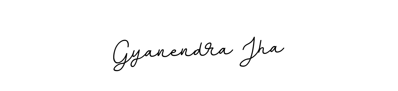 How to make Gyanendra Jha name signature. Use BallpointsItalic-DORy9 style for creating short signs online. This is the latest handwritten sign. Gyanendra Jha signature style 11 images and pictures png