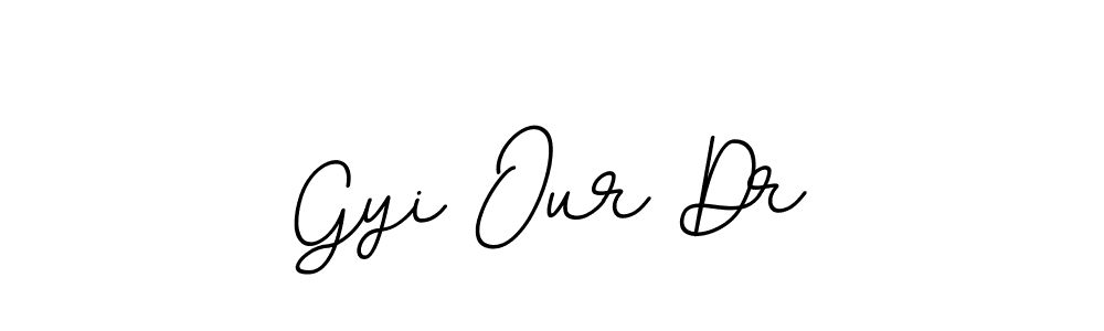 Make a beautiful signature design for name Gyi Our Dr. With this signature (BallpointsItalic-DORy9) style, you can create a handwritten signature for free. Gyi Our Dr signature style 11 images and pictures png