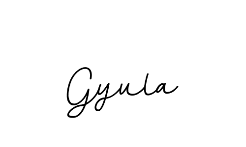 Design your own signature with our free online signature maker. With this signature software, you can create a handwritten (BallpointsItalic-DORy9) signature for name Gyula. Gyula signature style 11 images and pictures png