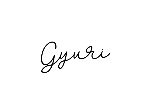 Design your own signature with our free online signature maker. With this signature software, you can create a handwritten (BallpointsItalic-DORy9) signature for name Gyuri. Gyuri signature style 11 images and pictures png