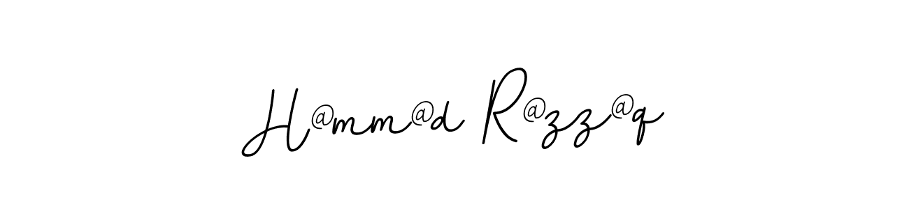 Create a beautiful signature design for name H@mm@d R@zz@q. With this signature (BallpointsItalic-DORy9) fonts, you can make a handwritten signature for free. H@mm@d R@zz@q signature style 11 images and pictures png