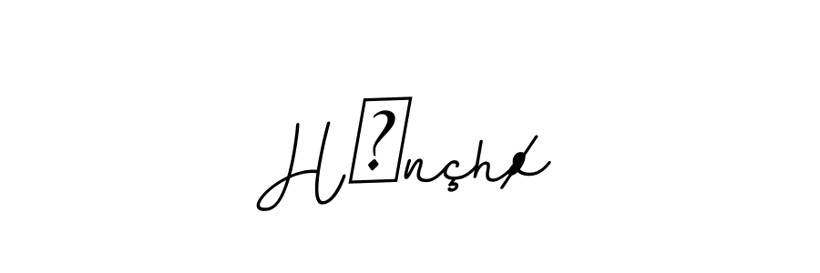 You should practise on your own different ways (BallpointsItalic-DORy9) to write your name (Hōnçhø) in signature. don't let someone else do it for you. Hōnçhø signature style 11 images and pictures png