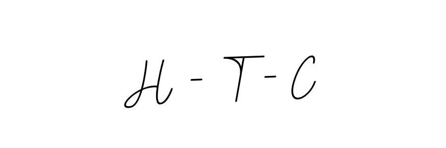 You should practise on your own different ways (BallpointsItalic-DORy9) to write your name (H - T - C) in signature. don't let someone else do it for you. H - T - C signature style 11 images and pictures png