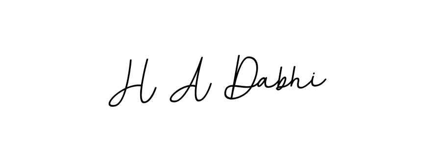 Also we have H A Dabhi name is the best signature style. Create professional handwritten signature collection using BallpointsItalic-DORy9 autograph style. H A Dabhi signature style 11 images and pictures png