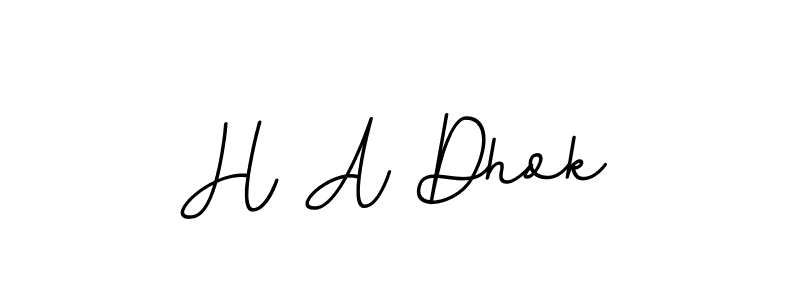 How to make H A Dhok signature? BallpointsItalic-DORy9 is a professional autograph style. Create handwritten signature for H A Dhok name. H A Dhok signature style 11 images and pictures png