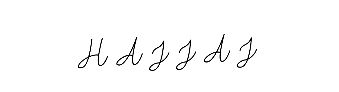 Create a beautiful signature design for name H A J J A J. With this signature (BallpointsItalic-DORy9) fonts, you can make a handwritten signature for free. H A J J A J signature style 11 images and pictures png