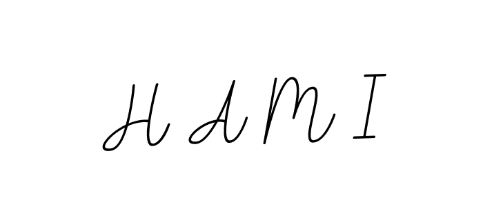 Also we have H A M I name is the best signature style. Create professional handwritten signature collection using BallpointsItalic-DORy9 autograph style. H A M I signature style 11 images and pictures png