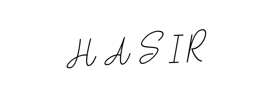 How to make H A S I R name signature. Use BallpointsItalic-DORy9 style for creating short signs online. This is the latest handwritten sign. H A S I R signature style 11 images and pictures png