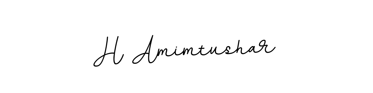 Design your own signature with our free online signature maker. With this signature software, you can create a handwritten (BallpointsItalic-DORy9) signature for name H Amimtushar. H Amimtushar signature style 11 images and pictures png