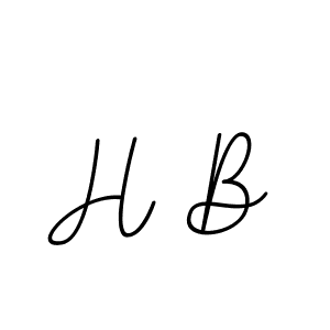 Make a beautiful signature design for name H B. With this signature (BallpointsItalic-DORy9) style, you can create a handwritten signature for free. H B signature style 11 images and pictures png