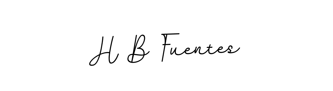 Make a beautiful signature design for name H B Fuentes. With this signature (BallpointsItalic-DORy9) style, you can create a handwritten signature for free. H B Fuentes signature style 11 images and pictures png