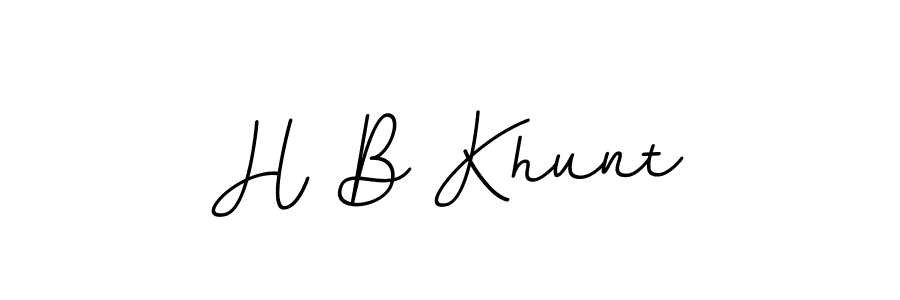 Check out images of Autograph of H B Khunt name. Actor H B Khunt Signature Style. BallpointsItalic-DORy9 is a professional sign style online. H B Khunt signature style 11 images and pictures png