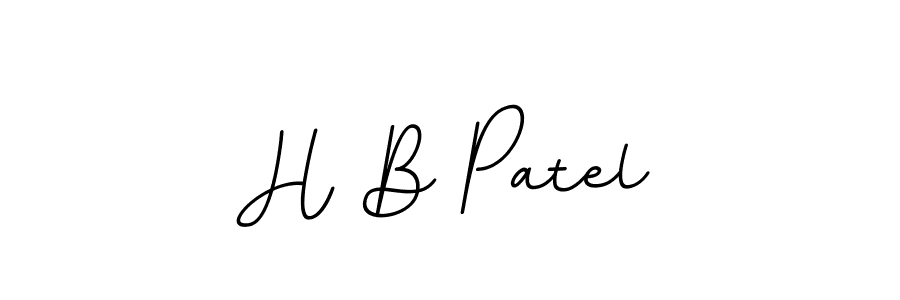 H B Patel stylish signature style. Best Handwritten Sign (BallpointsItalic-DORy9) for my name. Handwritten Signature Collection Ideas for my name H B Patel. H B Patel signature style 11 images and pictures png