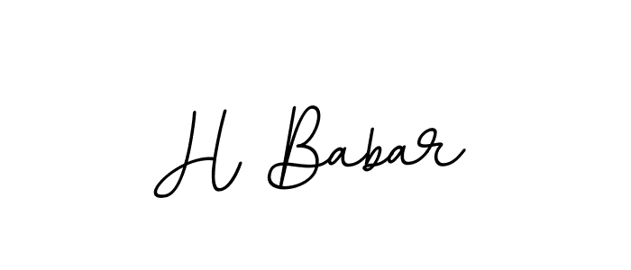 It looks lik you need a new signature style for name H Babar. Design unique handwritten (BallpointsItalic-DORy9) signature with our free signature maker in just a few clicks. H Babar signature style 11 images and pictures png